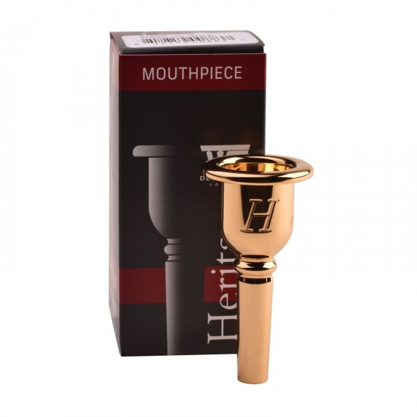 Denis Wick Heritage Trombone Mouthpiece, Gold Plate, 12CS with box
