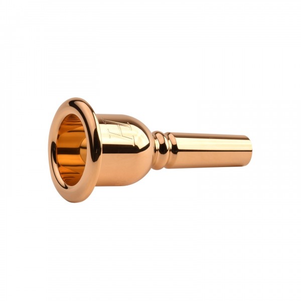 Denis Wick Heritage Trombone Mouthpiece, Gold Plate, 5ABL Side
