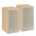 Focal Theva N1 Bookshelf Speakers (Pair), Light Wood Front View With Grille