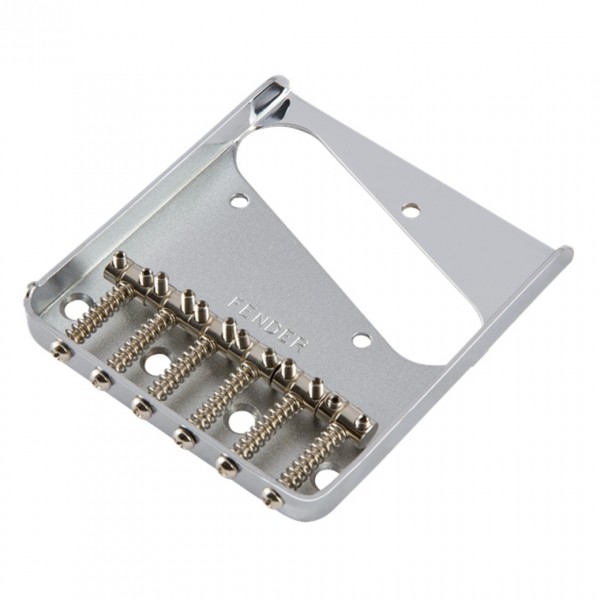 Fender 6-Saddle Vintage-Syle Telecaster Bridge Assembly, Chrome - Bridge