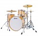 Ludwig Continental 26'' 4pc Shell Pack, Natural Maple - Angle