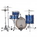 Ludwig Continental Club 20'' 4pc Shell Pack, Blue Sparkle - Back