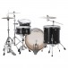 Ludwig Continental 22'' 3pc Shell Pack, Black Lacquer - Back