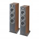 Focal Theva N2 Compact Floorstanding Speakers (Pair), Dark Wood Front View 2