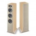 Focal Theva N2 Compact Floorstanding Speakers (Pair), Light Wood Front View