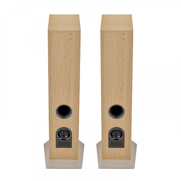 Focal Theva N2 Compact Floorstanding Speakers (Pair), Light Wood Back View