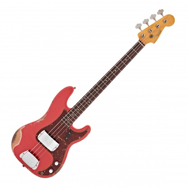 Fender Custom Shop 60 Precision Bass Heavy Relic RW, Fiesta Red