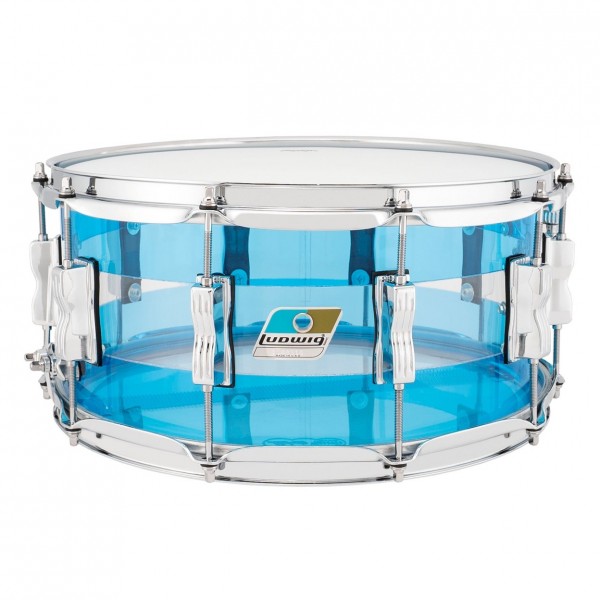 Ludwig Vistalite 50th Anniversary 14 x 6.5'' Snare, Blue Clear Blue