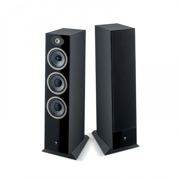 Focal Theva N3 Floorstanding Speakers (Pair), Black Front View