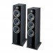 Focal Theva N3 Floorstanding Speakers (Pair), Black Front View 2