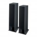 Focal Theva N3 Floorstanding Speakers (Pair), Black Front View With Grilles