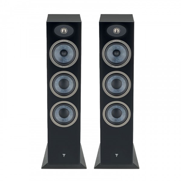 Focal Theva N3 Floorstanding Speakers (Pair), Black Front View 3