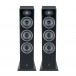 Focal Theva N3 Floorstanding Speakers (Pair), Black Front View 3
