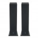 Focal Theva N3 Floorstanding Speakers (Pair), Black Front View With Grilles 2