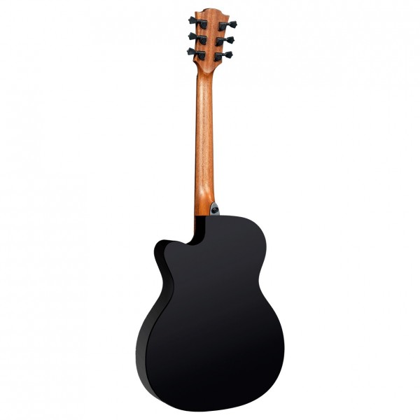 Lâg Tramontane 118 Slim Auditorium Electro Acoustic, Black Gloss - Back