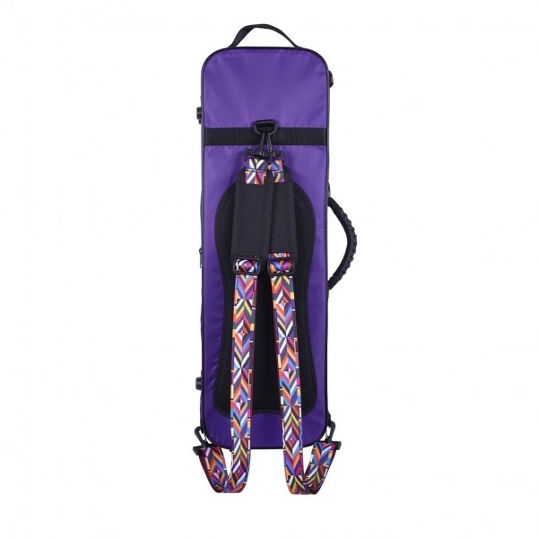 BAM YO2003S Youngster Oblong Violin Case, 3/4 -1/2 Size, Violet Straps