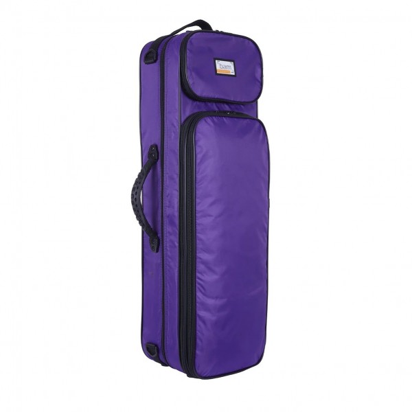 BAM YO2003S Youngster Oblong Violin Case, 3/4 -1/2 Size, Violet Angle