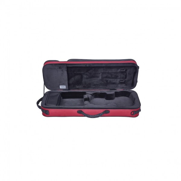 BAM YO2013S Youngster Oblong Violin Case, 1/4 -1/8 Size, Red Inside