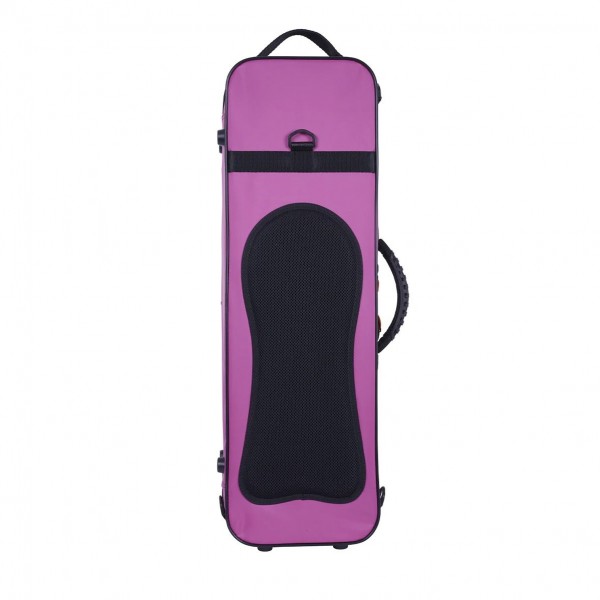 BAM YO2013S Youngster Oblong Violin Case, 1/4 -1/8 Size, Dark Pink Back