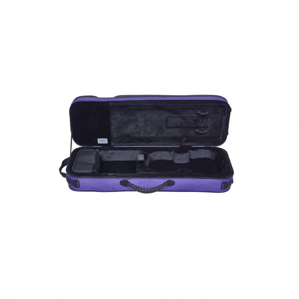 BAM YO2013S Youngster Oblong Violin Case, 1/4 -1/8 Size, Violet Open