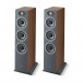 Focal Theva N3 Floorstanding Speakers (Pair), Dark Wood Front View