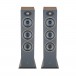 Focal Theva N3 Floorstanding Speakers (Pair), Dark Wood Front View 2