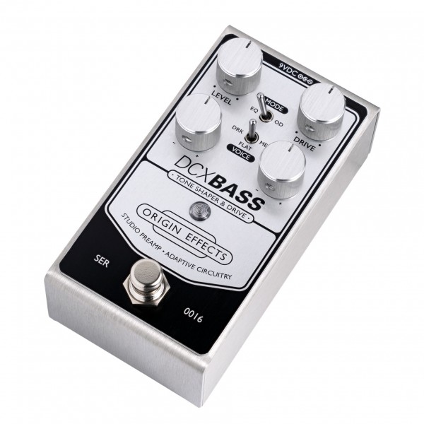 Origin Effects DCX Bass Tone Shaper & Drive Pedal flat
