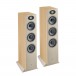 Focal Theva N3 Floorstanding Speakers (Pair), Light Wood Front View 2