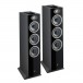 Focal Theva N3-D Floorstanding Dolby Atmos Speakers (Pair), Black Front View 2