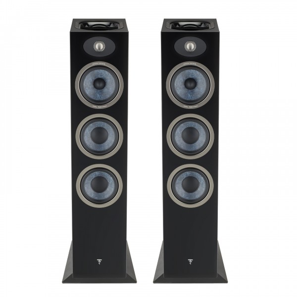Focal Theva N3-D Floorstanding Dolby Atmos Speakers (Pair), Black Back View