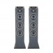 Focal Theva N3-D Floorstanding Dolby Atmos Speakers (Pair), Dark Wood Front View 2