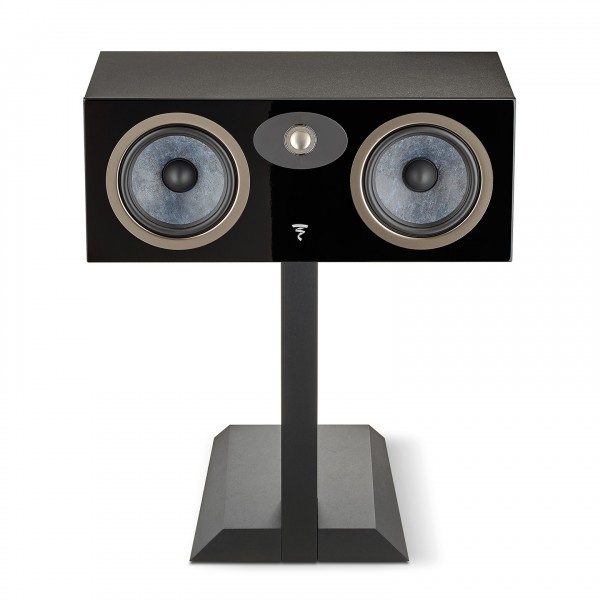 Focal Theva Centre Speaker, Black Stand View 2