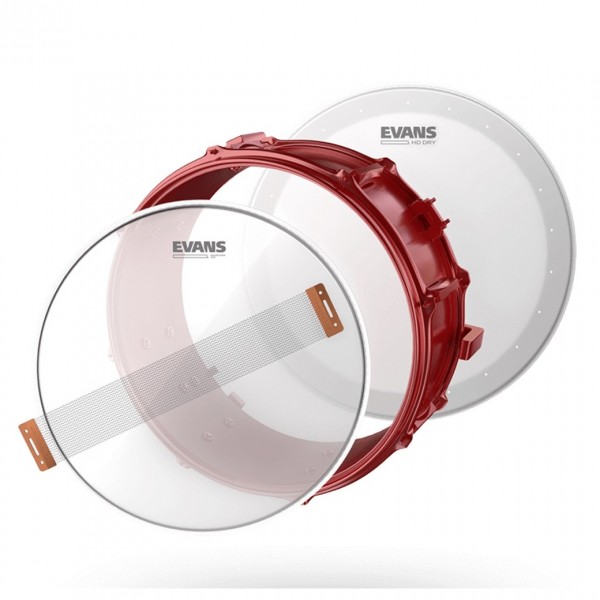 Evans TuneUp Kit HD Dry Snare, 13" - Snare Example