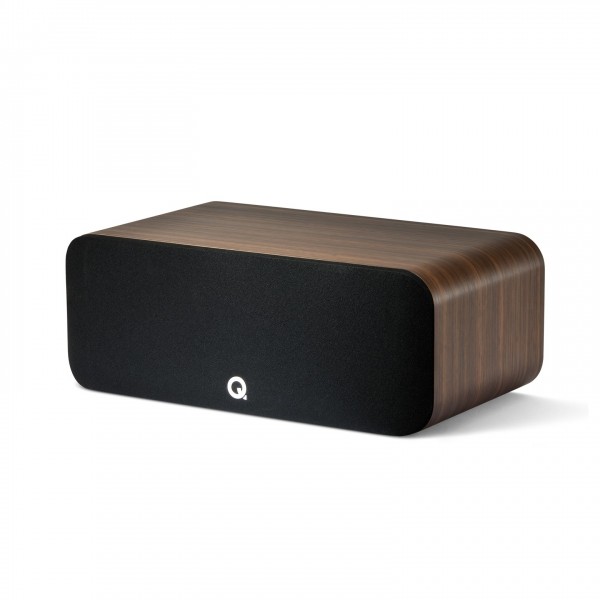 Q Acoustics Q 5090 Centre Speaker, Santos Rosewood with grille attached