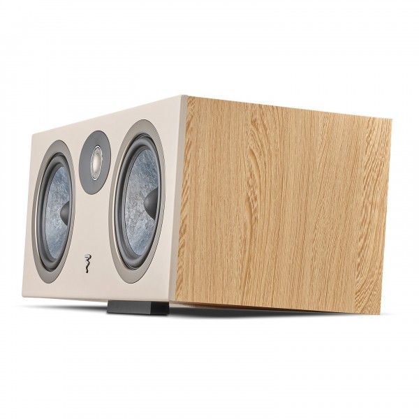 Focal Theva Centre Speaker, Light Wood Side View 2