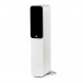 Q Acoustics Q 5040 Compact Floorstanding Speakers, Satin White (Pair) - angled with grille