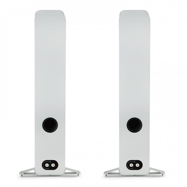 Q Acoustics Q 5040 Compact Floorstanding Speakers, Satin White (Pair) - rear