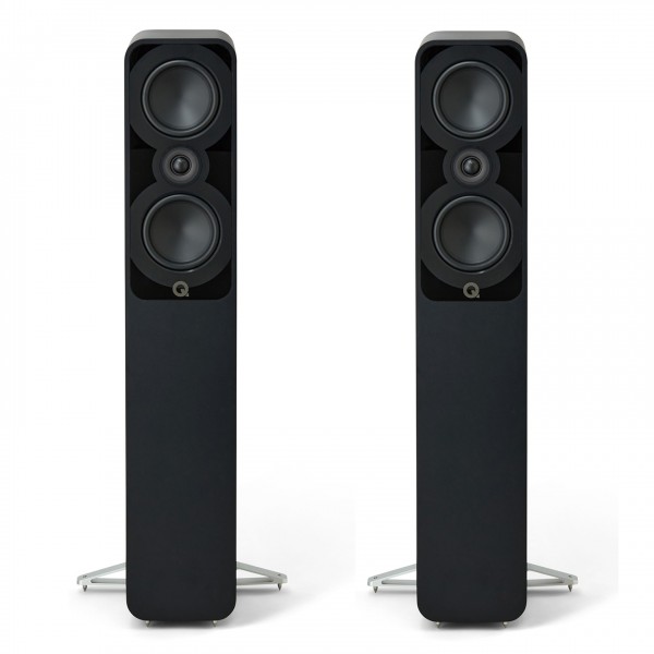 Q Acoustics Q 5040 Compact Floorstanding Speakers, Satin Black (Pair)
