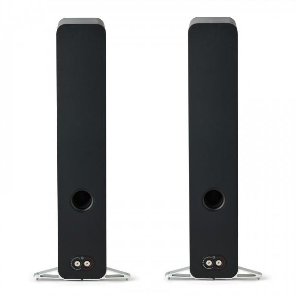 Q Acoustics Q 5040 Compact Floorstanding Speakers, Satin Black (Pair) - rear