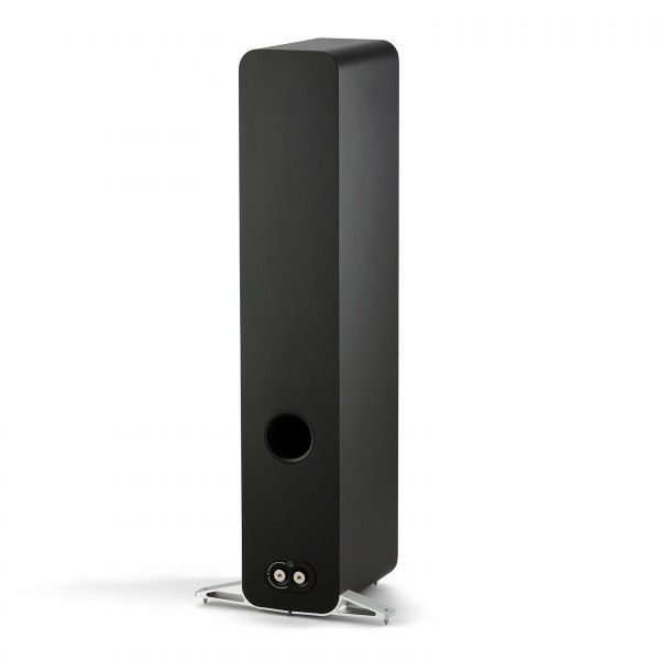 Q Acoustics Q 5040 Compact Floorstanding Speakers, Satin Black (Pair) - angled rear