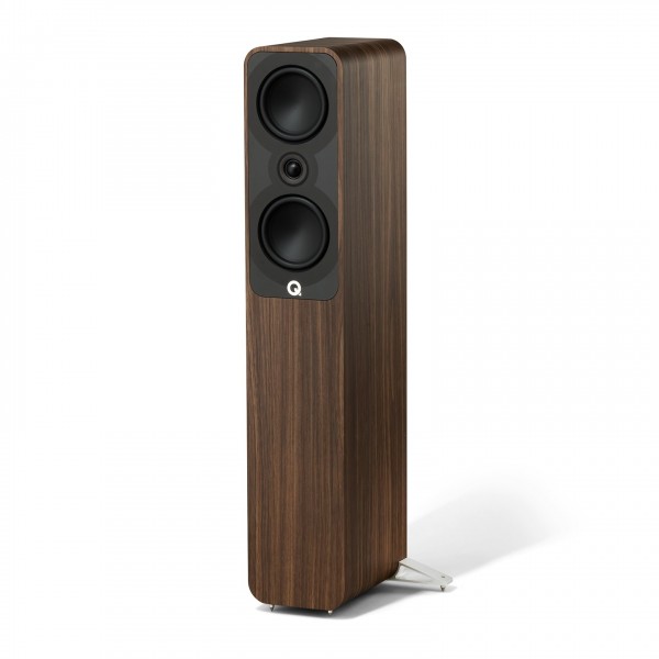 Q Acoustics Q 5040 Compact Floorstanding Speakers, Rosewood (Pair) - angled