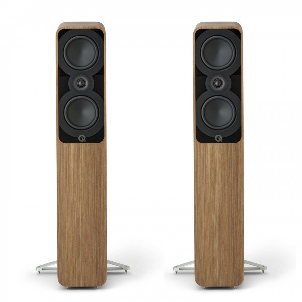 Q Acoustics Q 5040 Compact Floorstanding Speakers, Holme Oak (Pair)