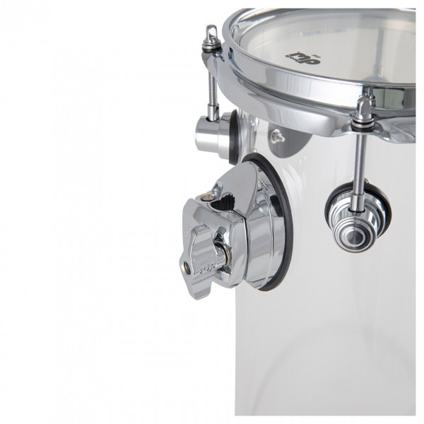 DW Design 6" x 14" Rata Tom, Acrylic Clear - Tom Bracket