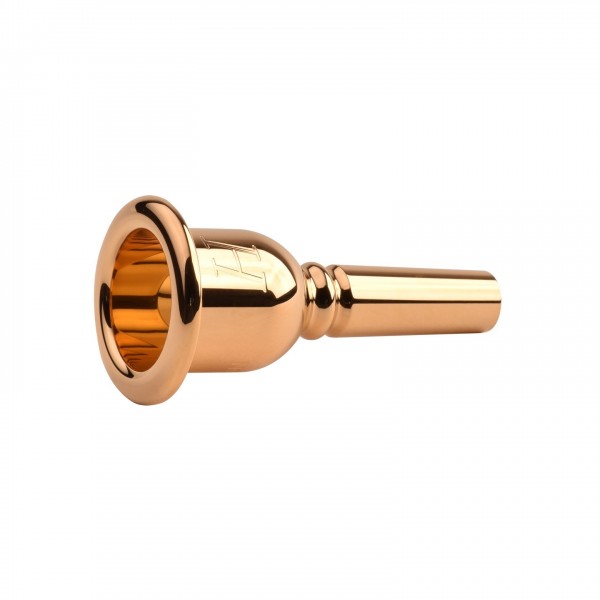 Denis Wick Heritage Trombone Mouthpiece, Gold Plate, 4BL Side