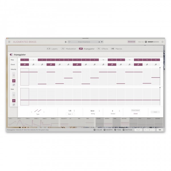 Arturia Augmented Brass - Arpeggiator
