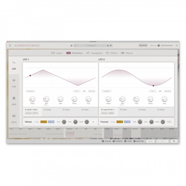 Arturia Augmented Brass - Modulators 