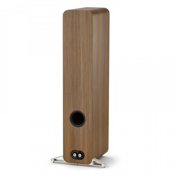 Q Acoustics Q 5050 Floorstanding Speakers, Holme Oak (Pair) - angled rear