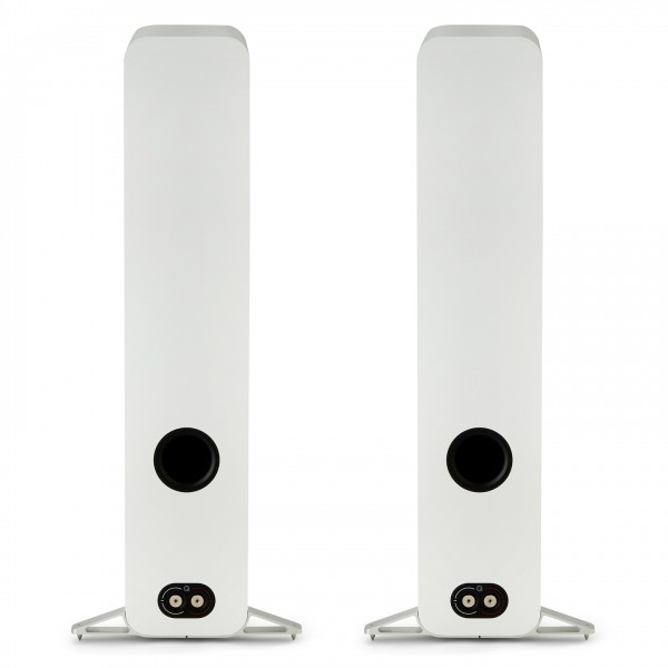 Q Acoustics Q 5050 Floorstanding Speakers, Satin White (Pair) - rear