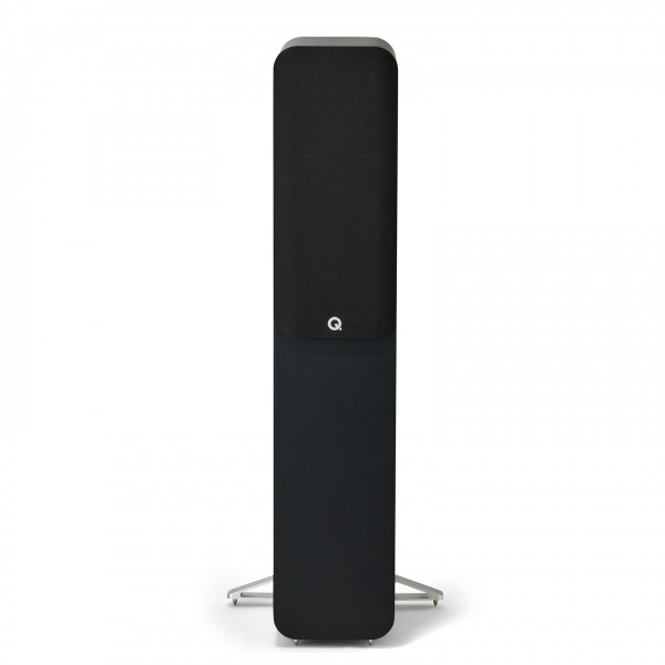 Q Acoustics Q 5050 Floorstanding Speakers, Satin Black (Pair) - with grille