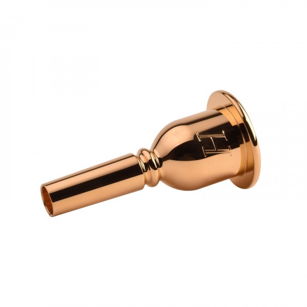 Denis Wick Heritage Bass Trombone Mouthpiece, Gold Plate, 2AL Angle